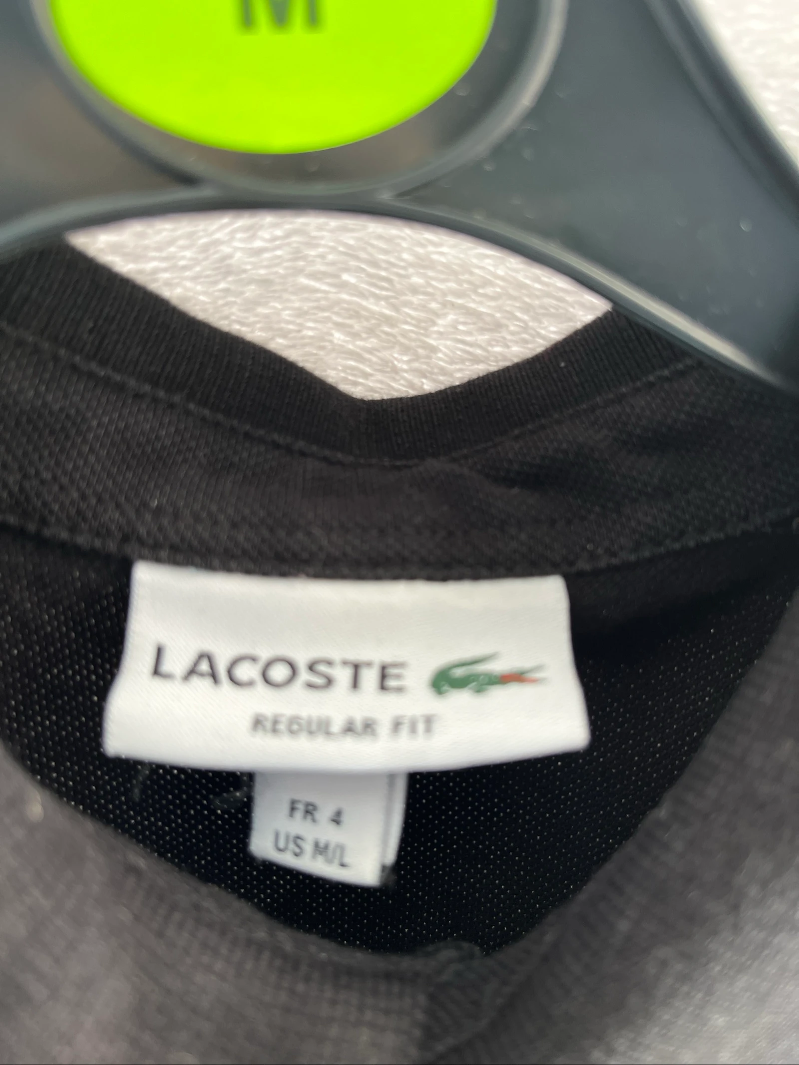 Polo Lacoste regular fit homem preto tamanho M/L – photo 3